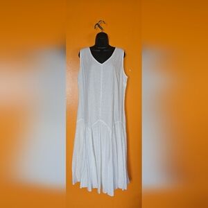Monroe & Main White Eyelet Cotton Women's Dress Size XL